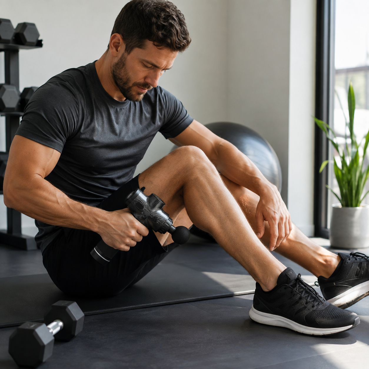 Recovify Pistola de Masaje — Recuperación Muscular Profunda, Donde Quieras